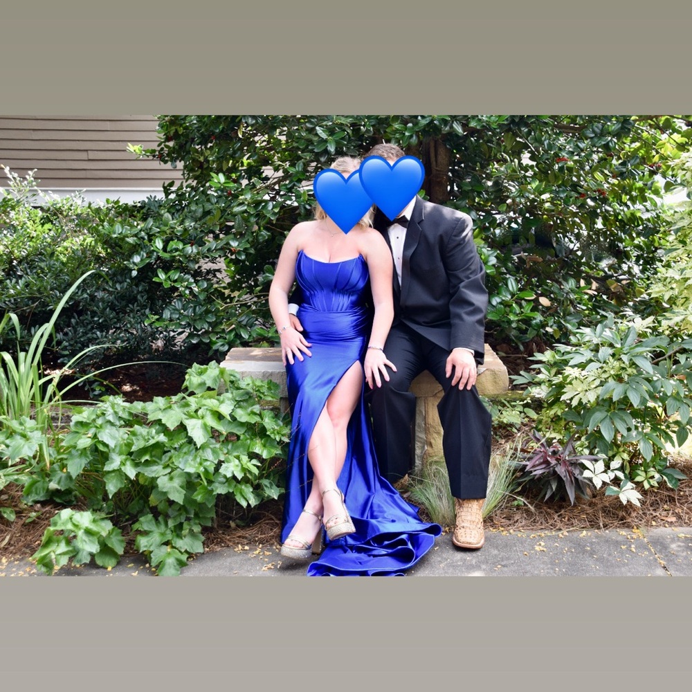 Sherri Hill Royal Blue Prom/Pageant Dress - Picture 3 of 4